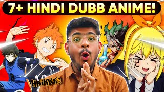 7 New MUST WATCH Hindi Dubbed Anime New anime in hinditamilTelugu [upl. by Kinemod]