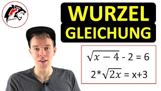 WURZELGLEICHUNGEN mit 1 Wurzel  Mathe Tutorial [upl. by Nibla728]