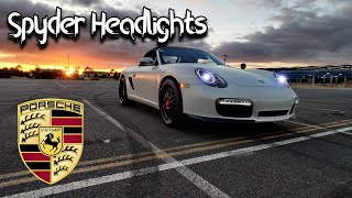 Spyder Headlights On Porsche 987 [upl. by Aticnemrac20]