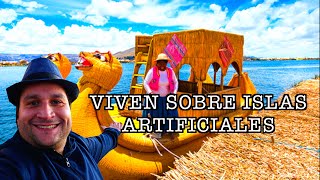 Los Uros 🇵🇪 La comunidad del Agua  Tambien visito Amantaní y Taquile Perú [upl. by Medorra]