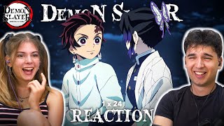 Demon Slayer 1x24 REACTION quotRehabilitation Trainingquot [upl. by Assirehc]