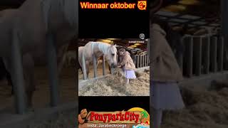 Winnaar oktober actieweekend ♥ Ponyparkcity  Jarabeckroege Gratuliere winactie [upl. by Ahsaekal]