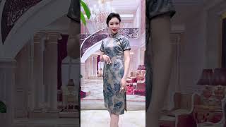 Beautiful cheongsam show cheongsam beautiful fashion [upl. by Airdnalahs]