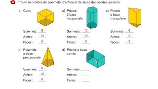 Maths 5e primaire Développement dun polyèdre Exercices 2 [upl. by Maer]