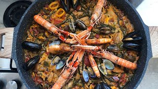 PAELLA MISTA VALENCIANA  Ricetta spagnola 🇪🇸 [upl. by Nnilsia644]