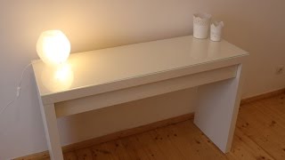 IKEA MALM Frisiertisch Schminktisch Aufbau  von GewusstWie [upl. by Adai]