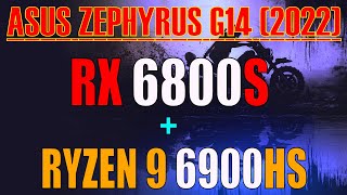 ASUS Zephyrus G14 2022  RX 6800S  RYZEN 9 6900HS  DDR5 RAM  12 GAMES TEST [upl. by Nerag]