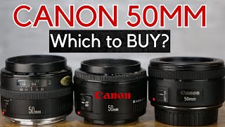 Canon EF 50MM DSLR Camera Lens 3 Options Reviewed [upl. by Ferren]