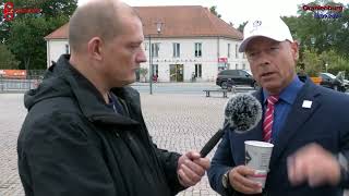 Interview mit Youtuberbeobachterlive in Oranienburg  werteunion [upl. by Eirak]