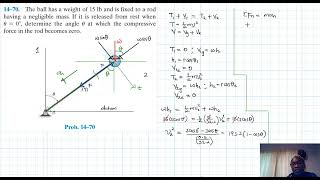 14–70 Kinetics of a Particle Work and Energy Chapter 14 Hibbeler Dynamics Benam Academy [upl. by Ennayelhsa]