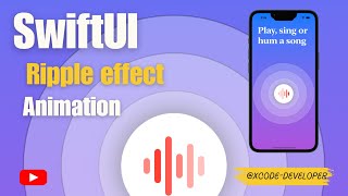 SwiftUI  Ripple effect animation  Song recognizer UI with pulsating waves  iOS Tutorial swiftui [upl. by Elden351]