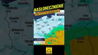 Nasłonecznienie Czwartek 071124 [upl. by Htebsil]