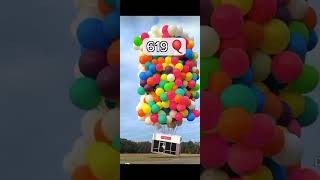 How many balloons are take to fly the house shorts viral mrbeast smedit [upl. by Lay635]