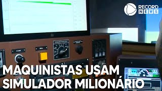 Maquinistas são treinados por simulador milionário [upl. by Varuag]