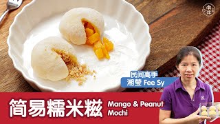 ç®€æ˜“ç³¯ç±³ç³ Mango amp Peanut Mochi [upl. by Atinuhs]