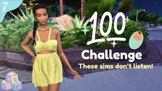 Part 7 of The Sims 4 100 Baby Challenge I These sims dont listen [upl. by Devlin350]