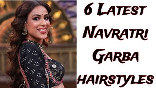 Navratri festival 6 Latest Hairstyle  Easy Hairstyle  Dandiya Garba Hairstyles [upl. by Nrubliw]