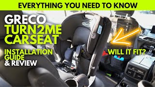 Graco Turn2Me 3in1 Car Seat  Review amp Install Guide [upl. by Rosalba385]