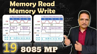 Memory Read and Write Machine Cycles in 8085 Microprocessor  Timing Diagram [upl. by Aled872]