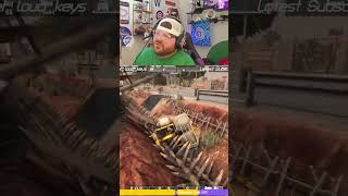 Came in a little too hot 7daystodie shorts mods twitch streamer funny boom fail gaming [upl. by Ecirrehs]