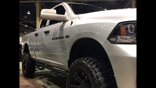 LIFTED 2012 RAM 1500 BUILD PART 6 AND HOW TO DEBADGE [upl. by Dorehs910]