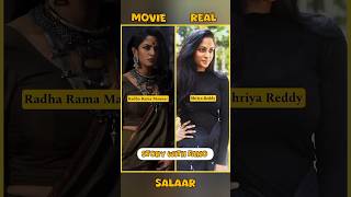 ⚡️Salaar Movie Cast and Real ❤️  Salaar Movie Actress  Story With Fano  youtubeshorts [upl. by Akcirderf]