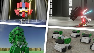 Brickmecha LEGO robot transformers animation compilation 38 [upl. by Phip]