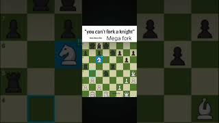 quotYou cant fork a knightquotMega forkchessbrilliantmove phonk [upl. by Lehctim54]