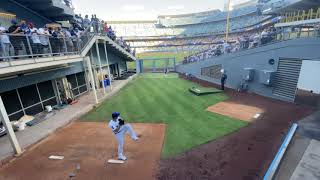 Max Scherzer Bullpen Dodgers Debut Dodgers Stadium August 4 2021 WWWBULLPENVIDEOSCOM [upl. by Stoat]