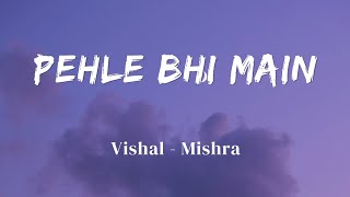 Pehle Bhi Main  Vishal Mishra  Animal  Official Audio  Lyrics Video  SF LYRICS HUB [upl. by Marchal]