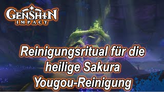 💪Genshin Impact  Weltauftrag Reinigungsritual für die heilige Sakura YougouReinigung Inazuma💪 [upl. by Assej856]