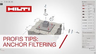 Hilti PROFIS Engineering anchor design software tips  anchor filtering [upl. by Frankie642]