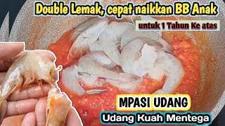 MENU MPASI UDANG UNTUK 1 TAHUN KE ATAS ANTI GTM  MENU SIMPLE BB BOOSTER [upl. by Nednyl954]