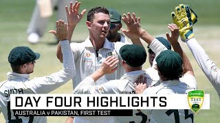 Hazlewood leads way as Aussies wrap up innings win  First Domain Test [upl. by Netloc550]