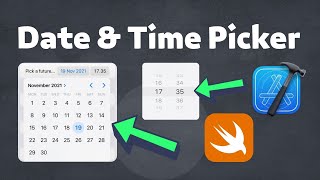 How to create a Date amp Time Picker in Xcode SwiftUI  iOS [upl. by Akeirahs33]