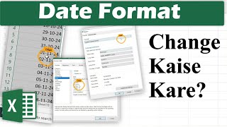 excel me date format kaise change kare amp date format change karne ki setting kha milti hai excel me [upl. by Pears]