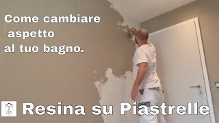 Come cambiare aspetto alle piastrelle del bagno con la resina senza demolizioni [upl. by Baptiste]