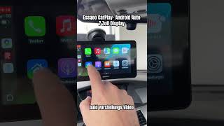 ESSGOO Apple CarPlay amp Android Auto 7 Zoll IPS Carplay Display essgoo carplay androidauto navi [upl. by Aztiley]