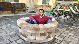 COMO ARMAR CHIMENEA DE PIEDRA EN 10 MINUTOS easy build stone fire pit [upl. by Hgielram]