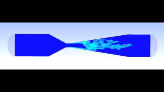 VENTURI EFFECT  TURBULENCE KE CFD SIMULATION [upl. by Nebuer711]