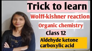 Super trick to learn WolffKishner reduction reaction class 12 [upl. by Annaed]