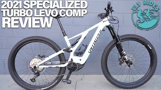 2021 Specialized Turbo Levo Comp Review 700 Wh Battery Electric Mountain Bike [upl. by Om]