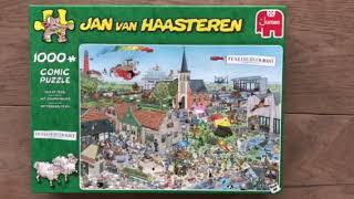 Video Jan van Haasteren ‘Het Gouden Boltje’ 1000 stukjes Uitgifte 2020Puzzel1000Stukjes [upl. by Rudie]