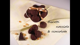 BISCOTTI CON NOCCIOLE E CIOCCOLATO  ricetta vegan  senza uova burro e lattosio [upl. by Gunas]