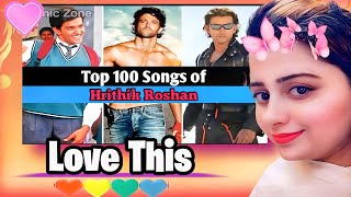 TOP 100 Songs of Hrithik Roshan  Hrithik Roshan Superhit songs in 20002024 [upl. by Motteo]