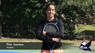 Pilar Jaurena COMMITTED College tennis recruiting video Spring 2019 [upl. by Ahon181]