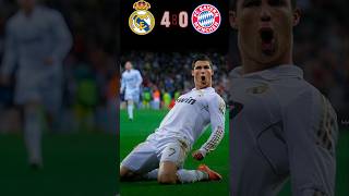 REAL MADRID 🆚️ FC BAYERN MUNICH 40 Match Highlights  football shorts ronaldo cr7 youtube [upl. by Fredel]