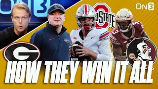 What Will It Take To Win A NATIONAL CHAMPIONSHIP  Georgia Michigan Ohio State FSU Oregon [upl. by Neitsirhc138]