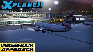 XPlane 11 ULTRA REALISTIC  INNSBRUCK ApproachLOWI  Circle to Land [upl. by Nea633]