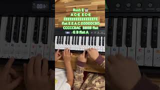 Rush E piano tutorial 🎹 perfectpianotutorial pianototurial pianotutorial onlinepianotutorials [upl. by Ailemac]